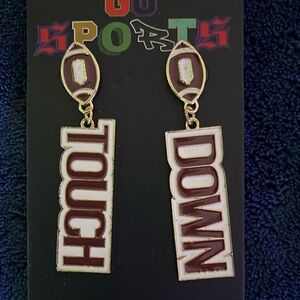 Football Touchdown Earrings